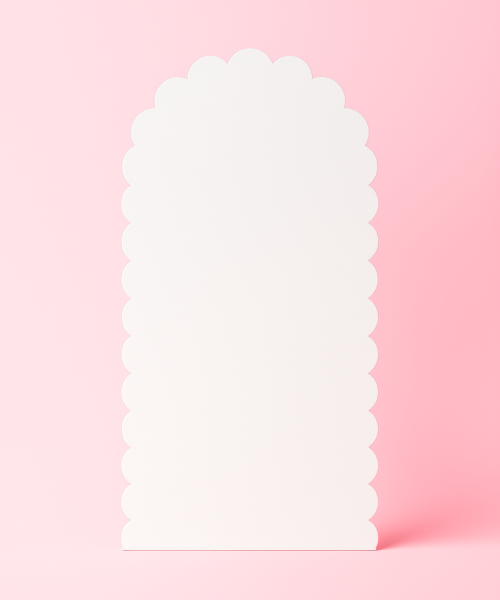 Scalloped backdrop